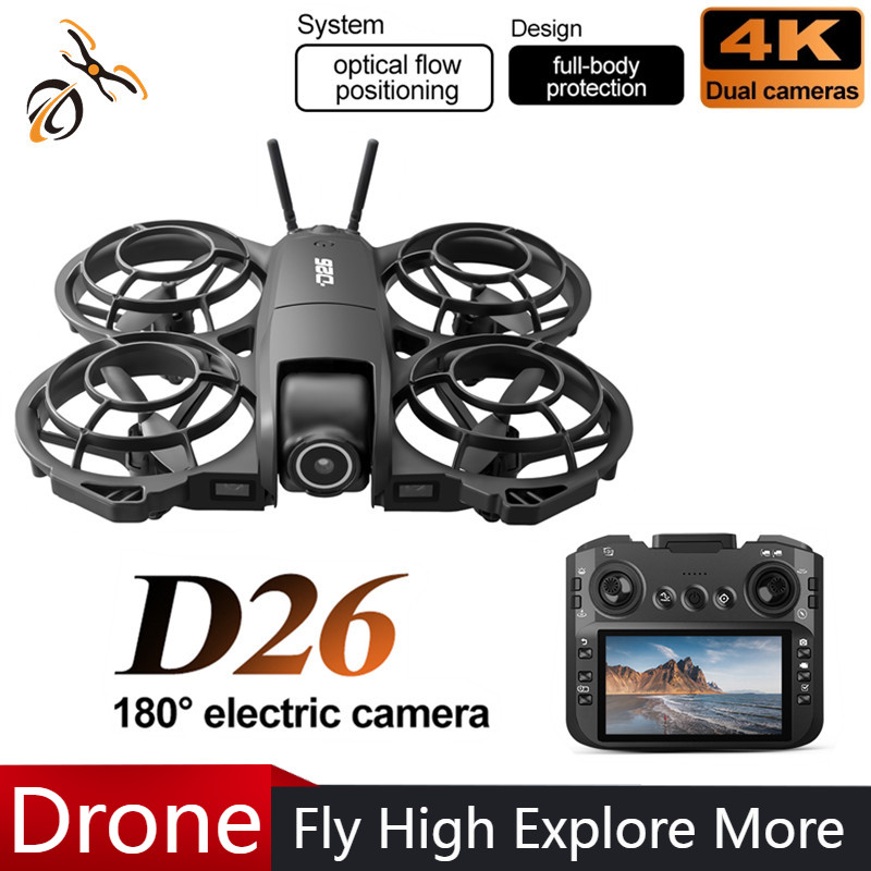 D26 Drone 4K Aerial HD 180° Ca - Rc Helicopter Case 评论和价格